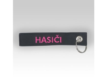 Dámská hasičská klíčenka vyšívaná Hasiči oboustranná