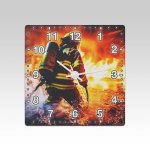 Čtvercové hasičské hodiny Zásah 7