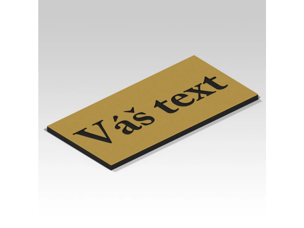 Gravírovaný štítek