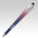 Hasičská klíčenka modrá s karabinkou