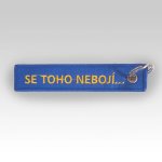 Hasičská klíčenka vyšívaná Hasič se nebojí