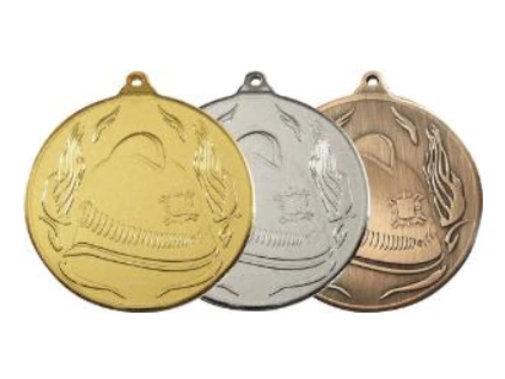 Hasičská medaile 45 mm s hasičskou helmou