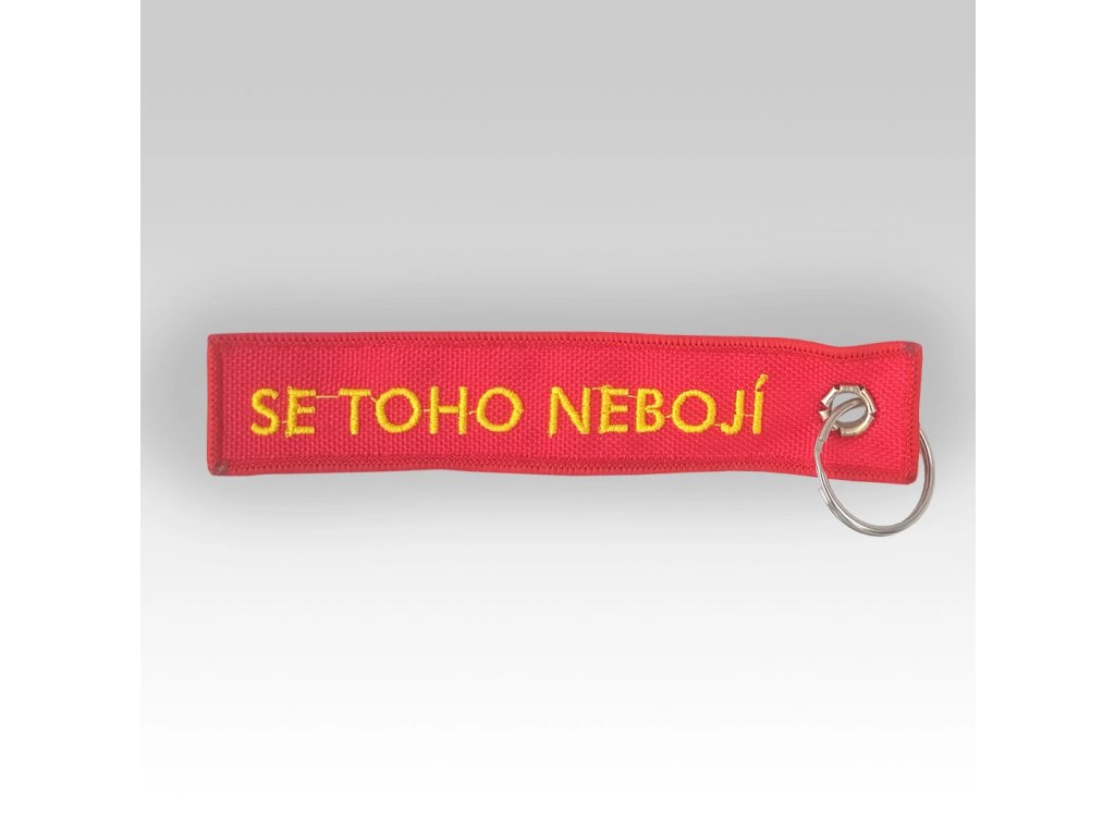 Hasičská klíčenka vyšívaná Hasička se nebojí