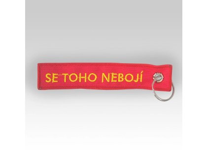 Hasičská klíčenka vyšívaná Hasička se nebojí