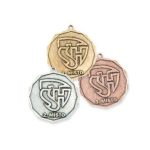Hasičská medaile 60mm se znakem SH ČMS a štítkem a závěsným uchem 22407