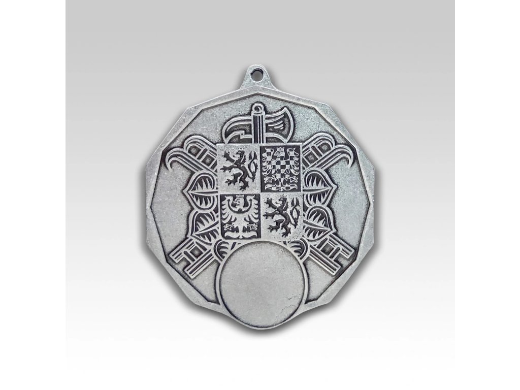 Hasičská medaile 70mm se znakem SH ČMS a štítkem a závěsným uchem 22409