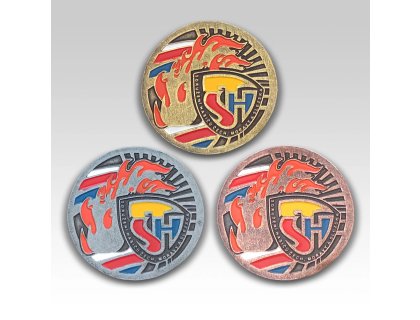 Hasičská medaile oheň a SDH barvená