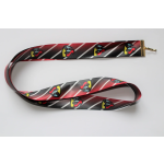 Hasičská stuha červená s nápisem SDH s koncovkou na klips