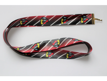 Hasičská stuha červená s nápisem SDH s koncovkou na klips