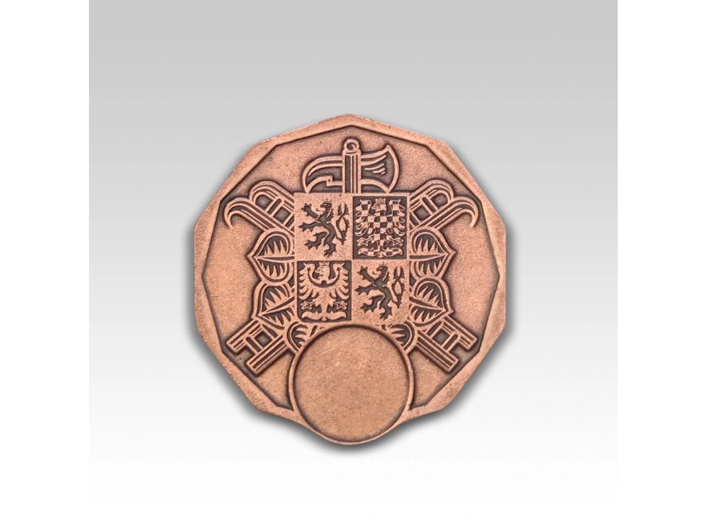 Hasičská medaile se znakem SH ČMS a štítkem