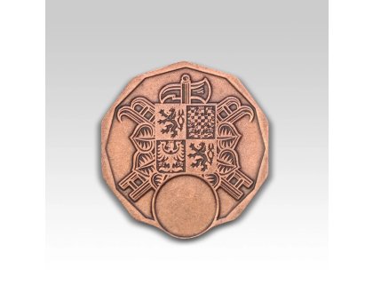 Hasičská medaile se znakem SH ČMS a štítkem