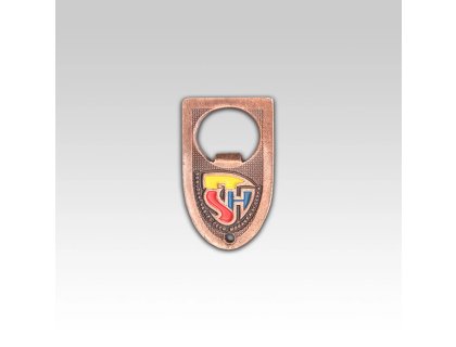 Hasičský otvírák barvený s očkem k zavěšení