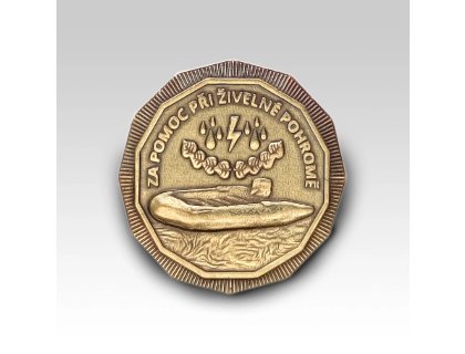 Hasičský řád Za pomoc při živelné pohromě 70mm