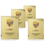 Kovový hasičský diplom