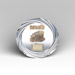 Kovový talíř hasiči v akci 24 cm