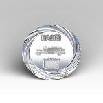 Kovový talíř hasičské auto oldtimer 24 cm