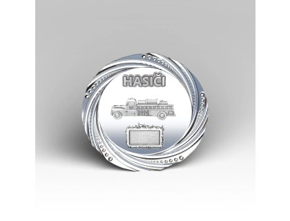 Kovový talíř hasičské auto oldtimer 24 cm