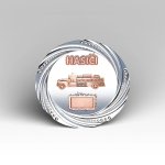 Kovový talíř hasičské auto oldtimer 24 cm