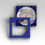 Kovový talíř hasičské auto oldtimer 24 cm