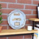 Kovový talíř hasičské auto oldtimer 24 cm