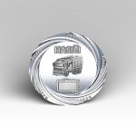 Kovový talíř hasičské auto P 24 cm