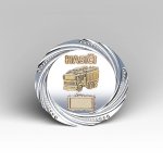 Kovový talíř hasičské auto P 24 cm