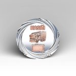 Kovový talíř hasičské auto P 24 cm