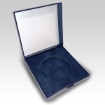 Krabička na medaili 60mm čtvercová modrá