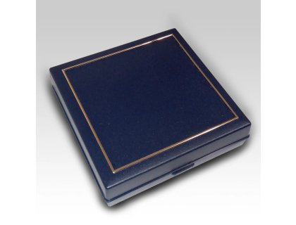 Krabička na medaili 70mm čtvercová modrá