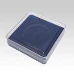 Krabička na medaili s průhledným víčkem modrá