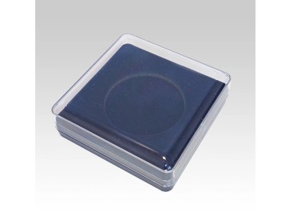 Krabička na medaili s průhledným víčkem modrá