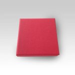 Krabička na odznaky čtvercová červená