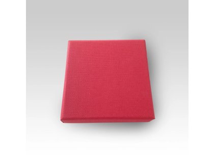 Krabička na odznaky čtvercová červená
