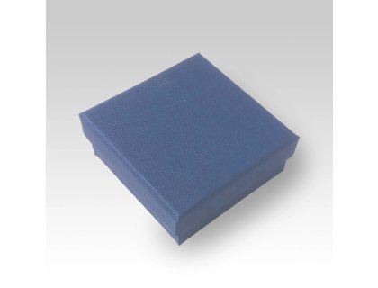 Krabička na odznaky čtvercová modrá