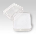 Krabička na odznaky plastová průhledná