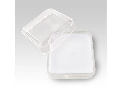 Krabička na odznaky plastová průhledná