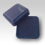 Krabička na odznaky plastová modrá