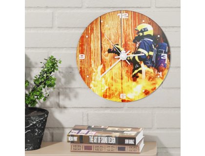 Kruhové hasičské hodiny Zásah