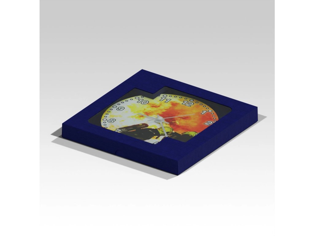 Kruhové hasičské hodiny Zásah 3