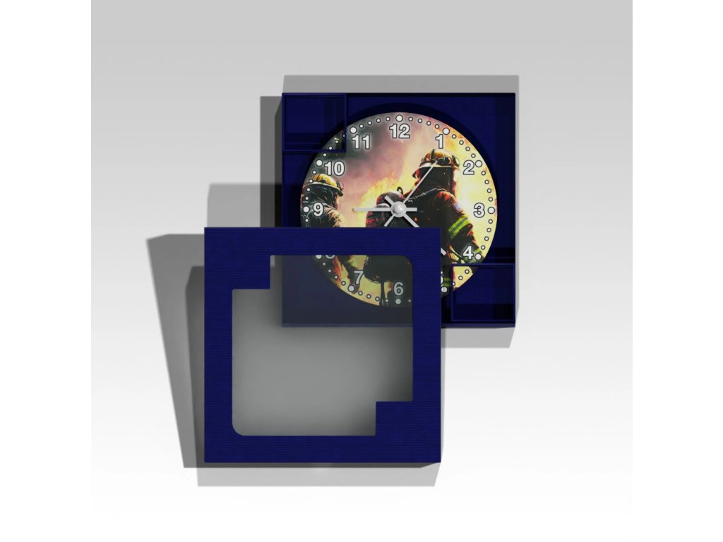 Kruhové hasičské hodiny Zásah 2