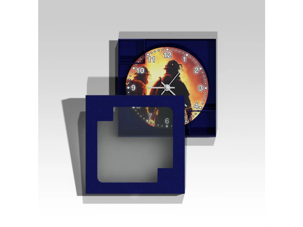 Kruhové hasičské hodiny Zásah 6