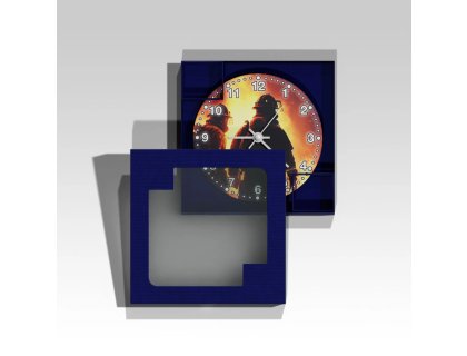 Kruhové hasičské hodiny Zásah 6