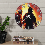 Kruhové hasičské hodiny Zásah 6