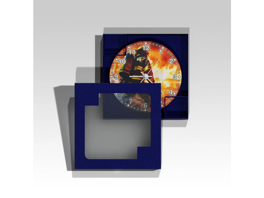 Kruhové hasičské hodiny Zásah 7