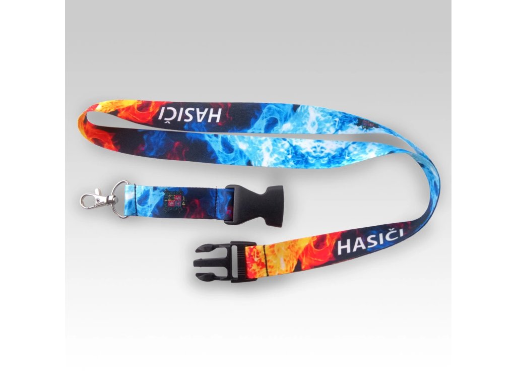 Lanyard hasiči oheň modrá