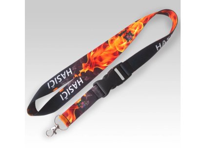 Lanyard hasiči oheň v noci