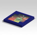 Malé čtvercové hasičské hodiny Soptík