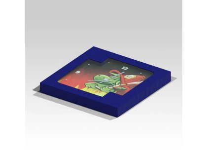 Malé čtvercové hasičské hodiny Soptík