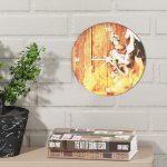 Malé kruhové hasičské hodiny Florian