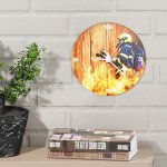 Malé kruhové hasičské hodiny Zásah